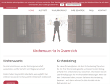 Tablet Screenshot of kirchenaustritt.at